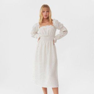 NWT Sleeper Michelin Linen Dress in Garden Rose
